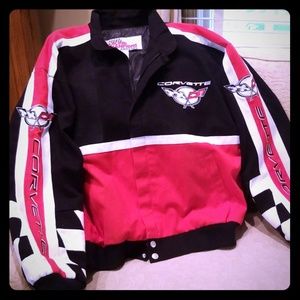 Men's large Corvette jacket.  Red,Black,White
